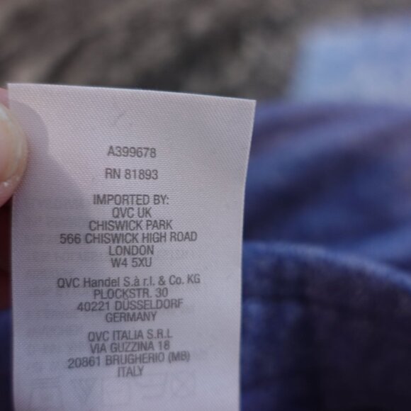 NWOT Susan Graver Lifestyle Wide-Leg Knit Pants Sz 5X Heather Blue Pull On Ankle - Picture 7 of 9